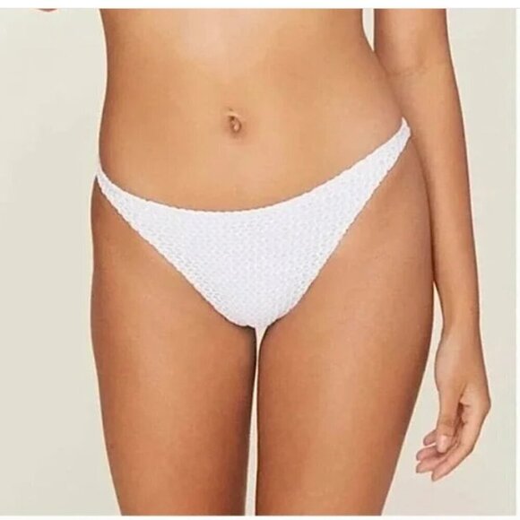 Demi Moore X Andie The Tropez Bikini Bottom Women's M Which Textured Crochet NWT - Picture 1 of 13